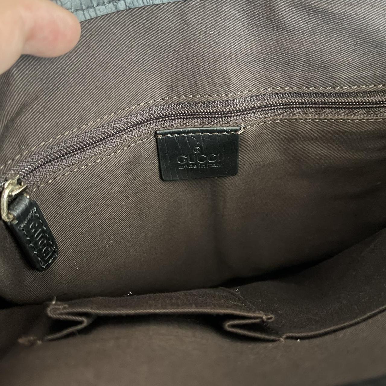 Gucci Canvas Brown Tote Shoulder Handbag