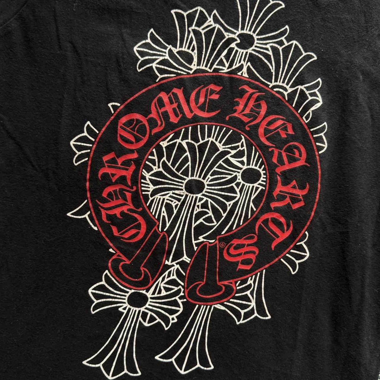 Chrome Hearts Vintage Cross Logo Horseshoe Pocket T-shirt