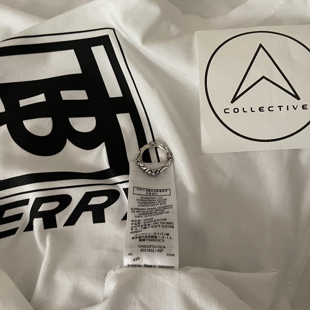 Burberry Oversized Logo White Tee