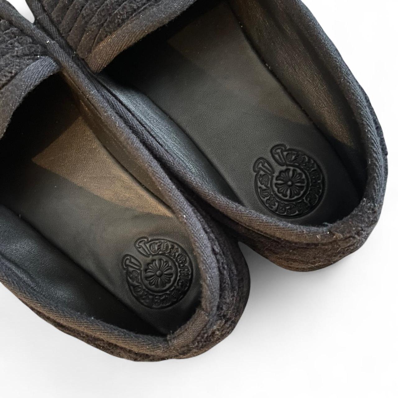 Chrome Hearts Black Corduroy Dagger Loafers / Slippers