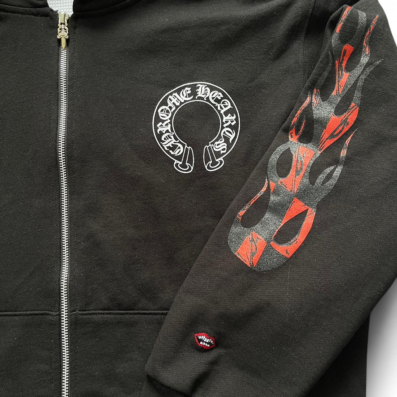 Chrome Hearts Matty Boy Sex Records Thermal Zip Up Hoodie