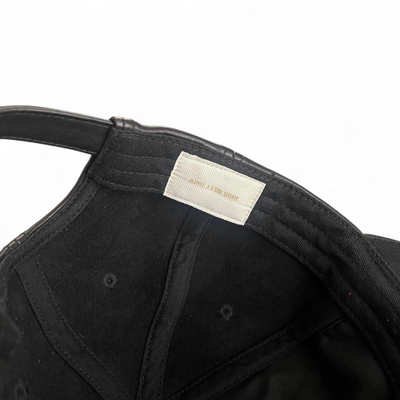 Aimé Leon Dore Brass Logo Leather Hat 'Jet Black'