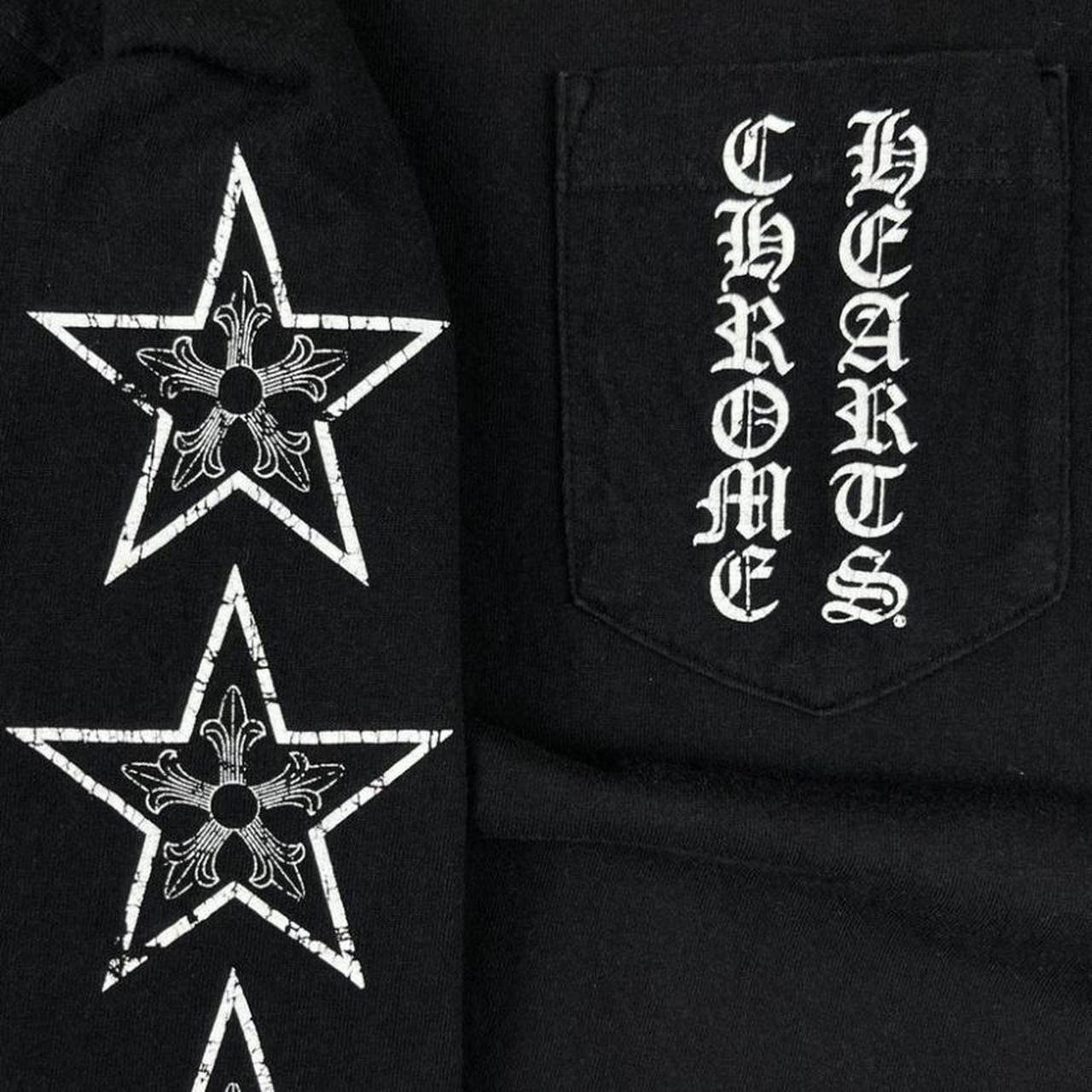Chrome Hearts OLD T BAR Print Star Short Sleeve T-shirt