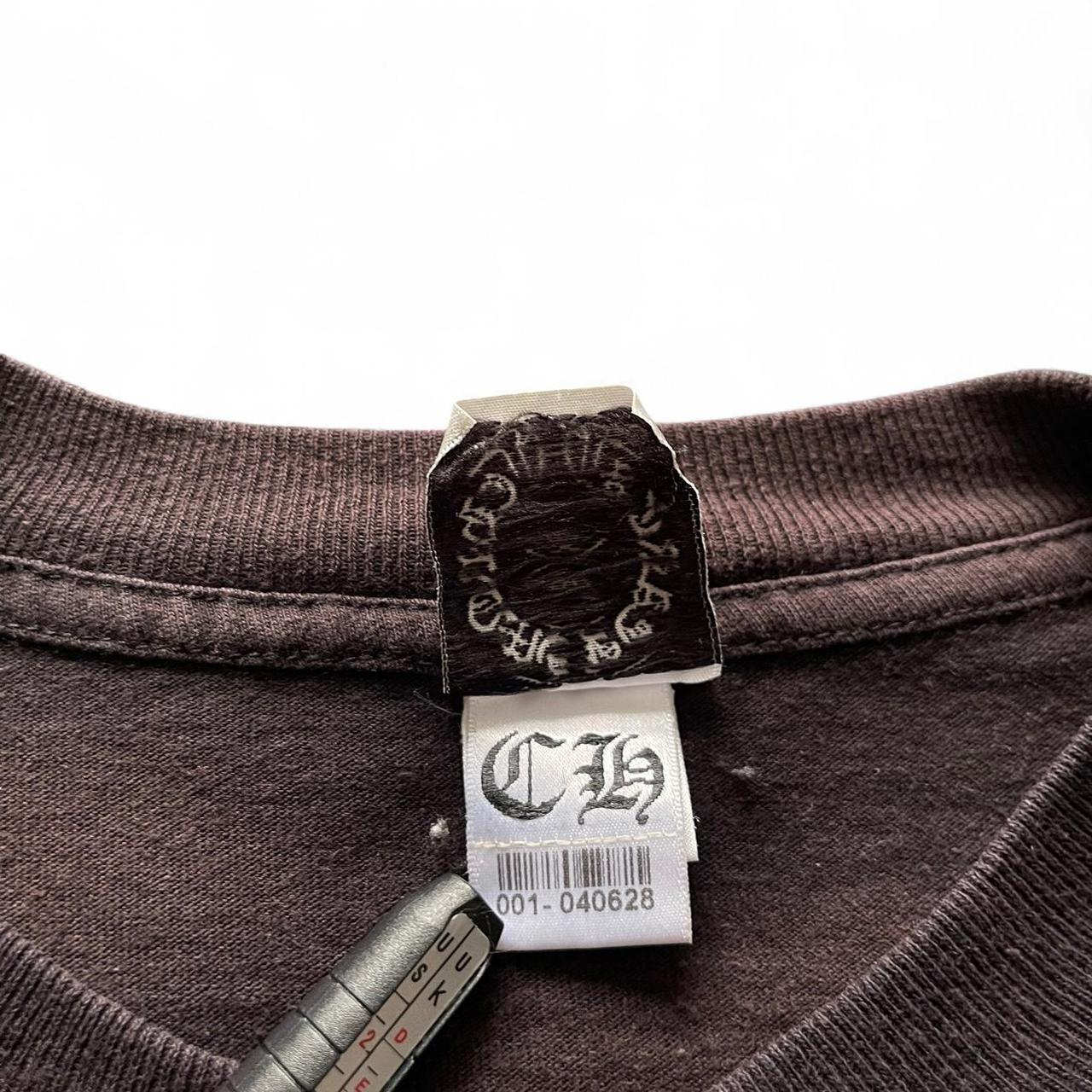 Chrome Hearts Vintage Gold Horseshoe Pocket Tee Black