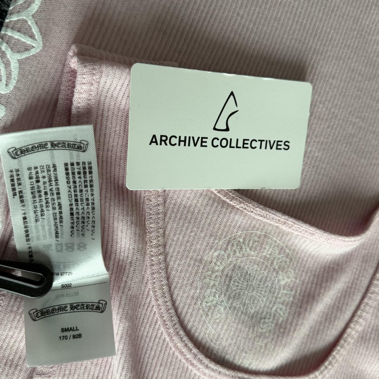 Chrome Hearts Deadly Doll Rib Art Basel Floral Pink Tank Top
