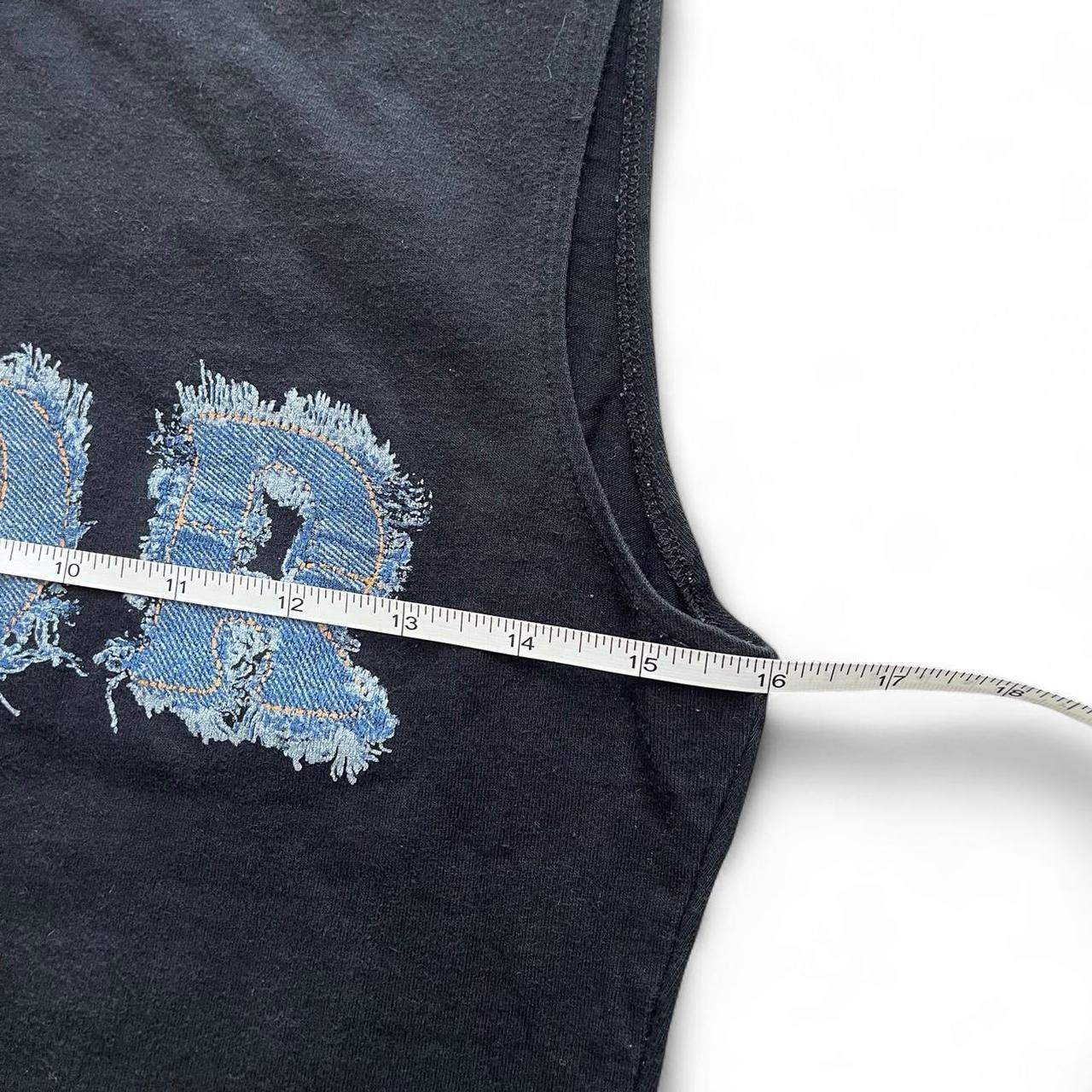 Vintage Dior black tank top with Dior denim logo