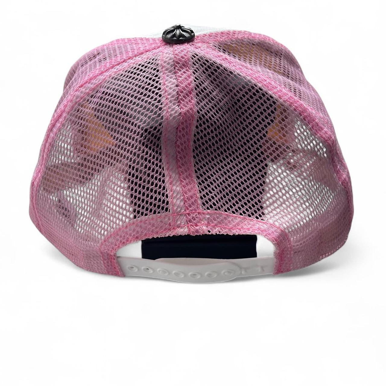 Chrome Hearts CH Hollywood Trucker Hat Pink
