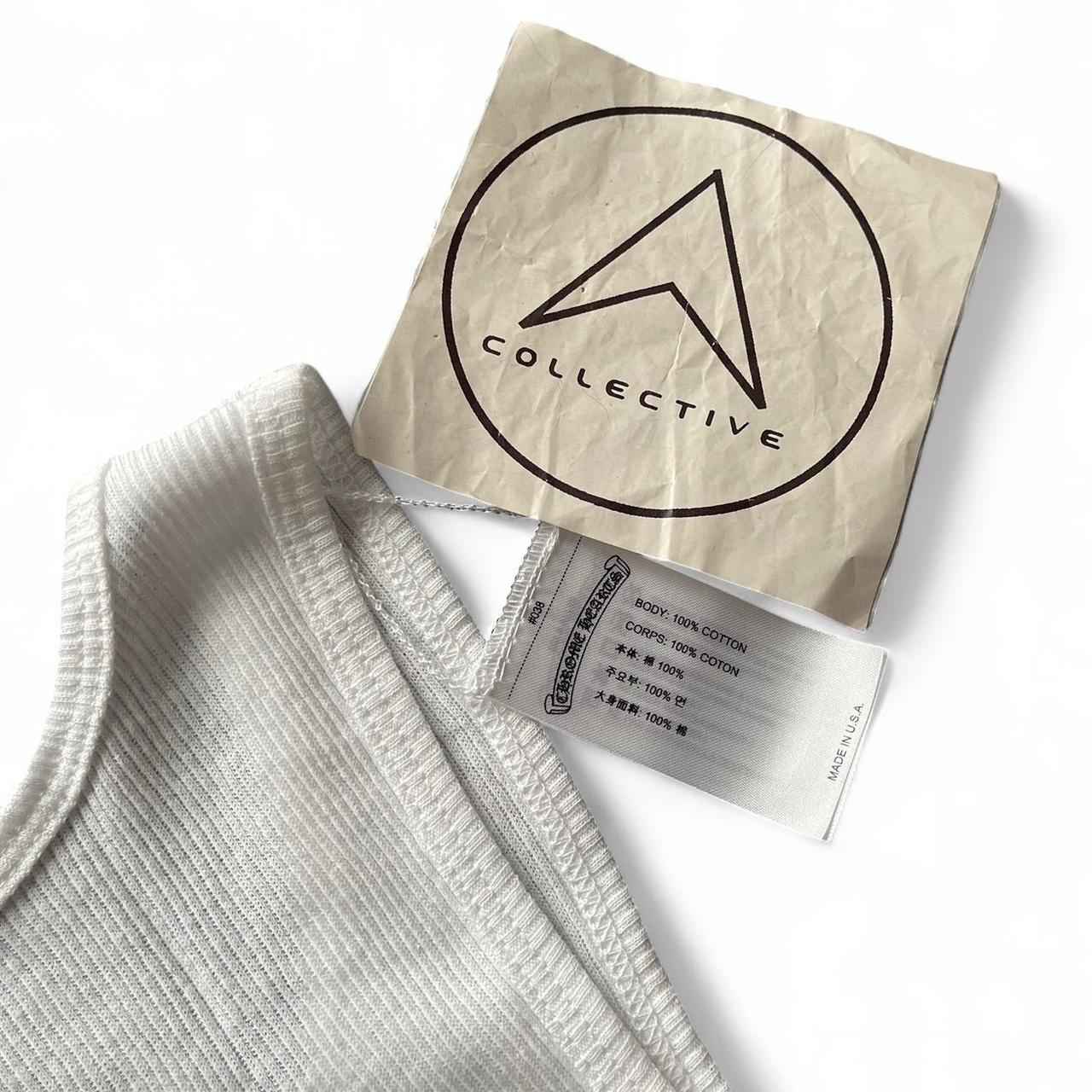 Chrome Hearts White/Pink Rib Tank - Vest