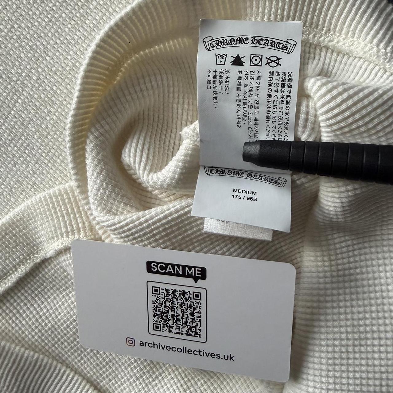 Chrome Hearts Embroidered Wool Waffle Long Sleeve Thermal