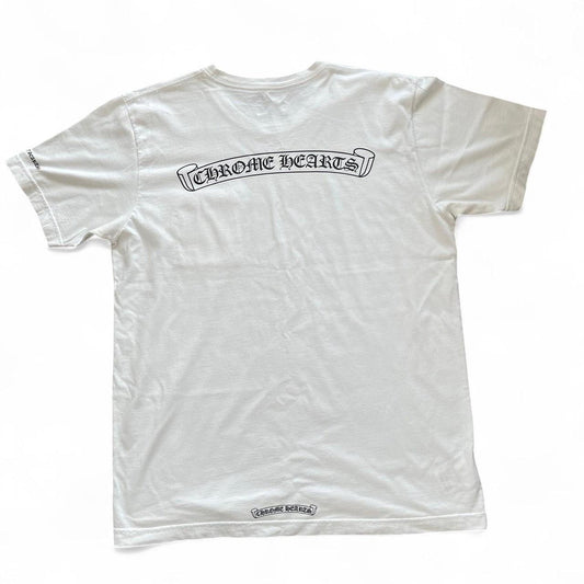 Chrome Hearts Scroll Logo Tee Shirt White