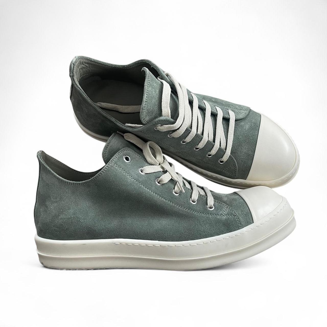 Rick Owen’s Hollywood Khaki Suede Sneakers Ramones