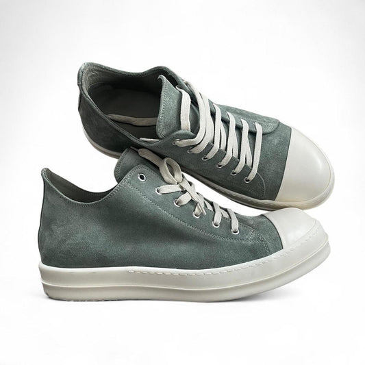 Rick Owen’s Hollywood Khaki Suede Sneakers Ramones