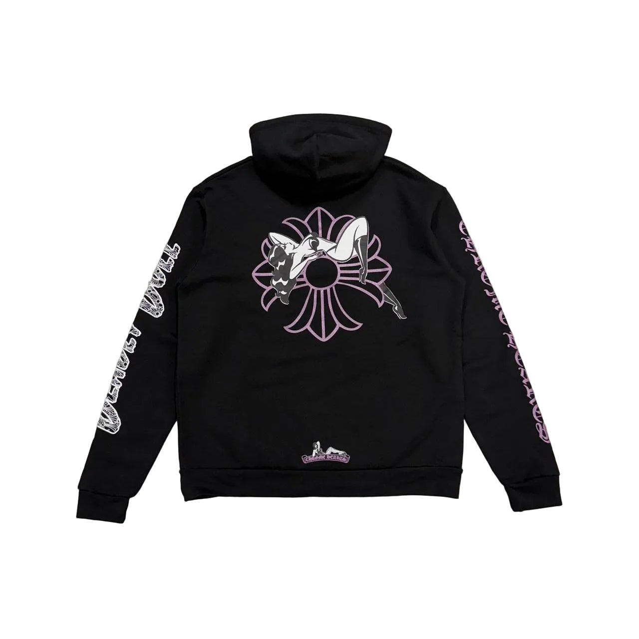 Chrome Hearts Deadly Doll Exclusive Glitter Pin Up Plus Logo Hoodie