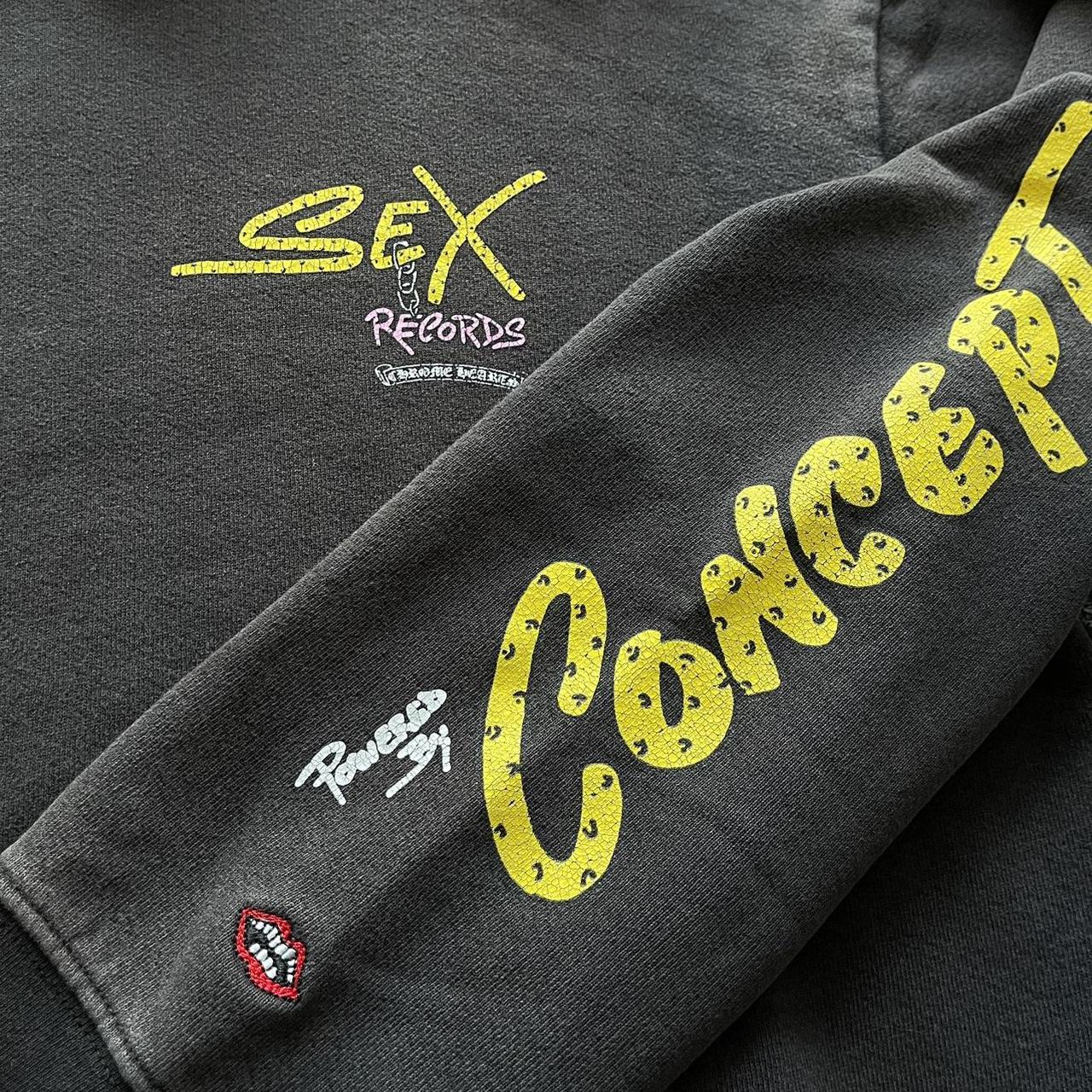 Chrome Hearts Matty Boy Sex Records Sun Faded Hoodie Black
