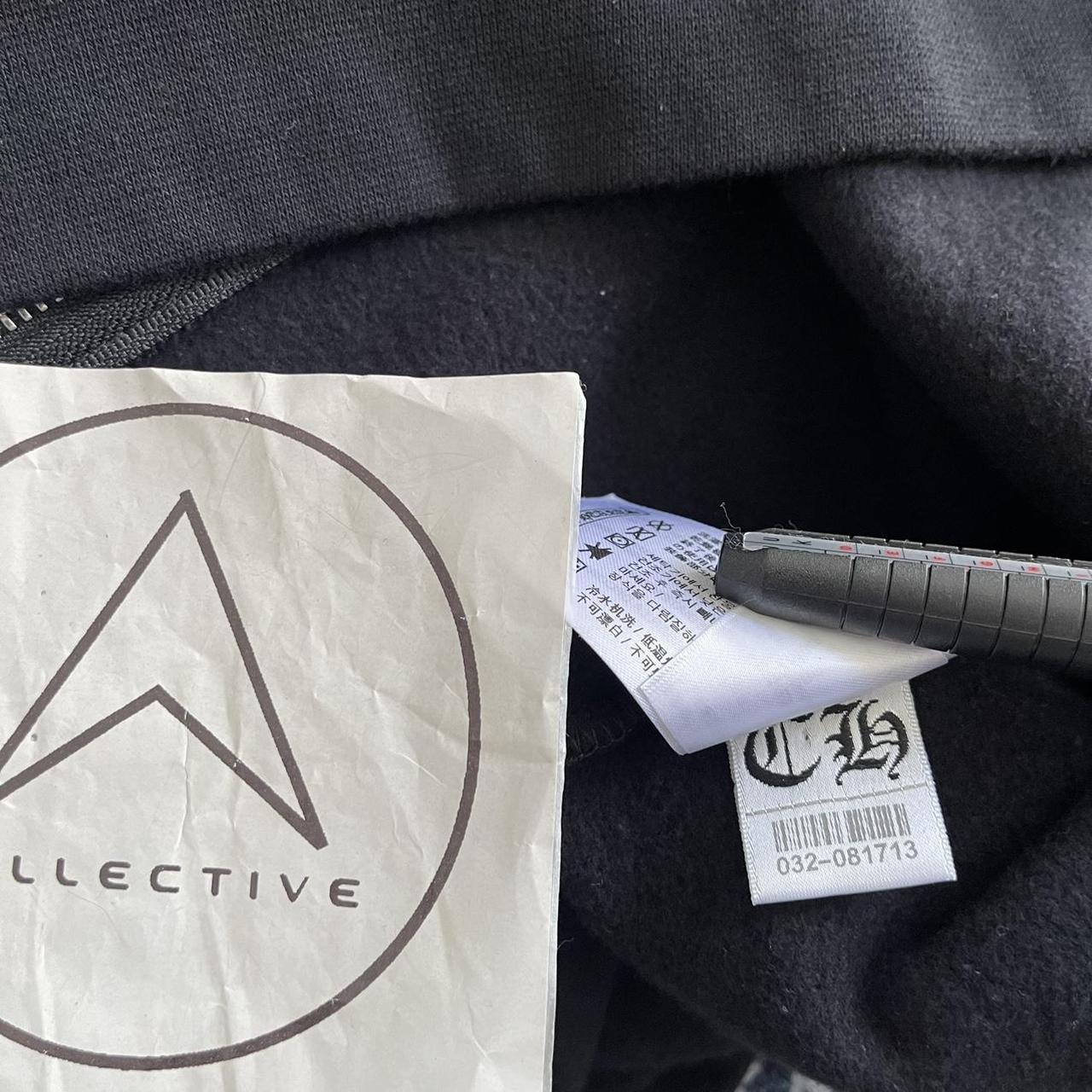 Chrome Hearts Script Vertical Logo Classic Zip Up Hoodie