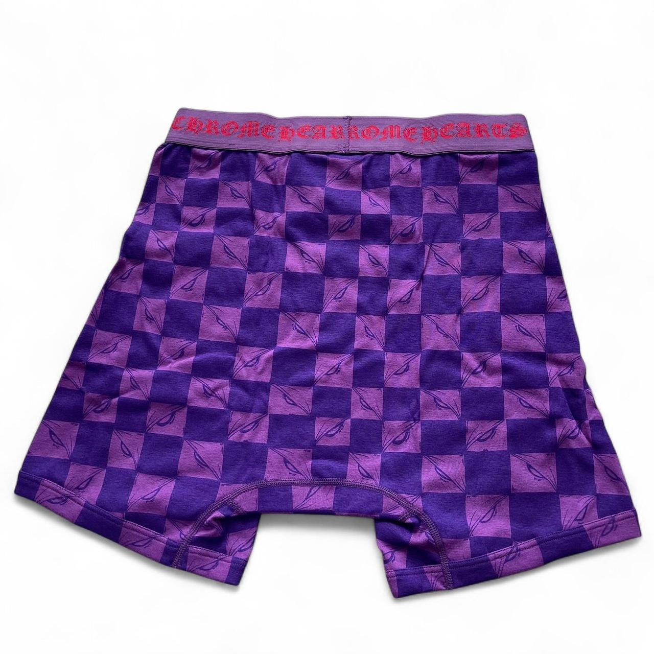 Chrome Hearts Underwear Classic Rib Boxer Brief 99 Eyes Matty Boy Purple