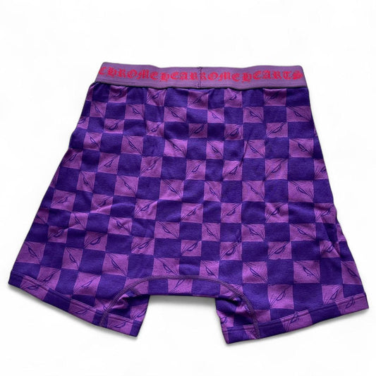 Chrome Hearts Underwear Classic Rib Boxer Brief 99 Eyes Matty Boy Purple