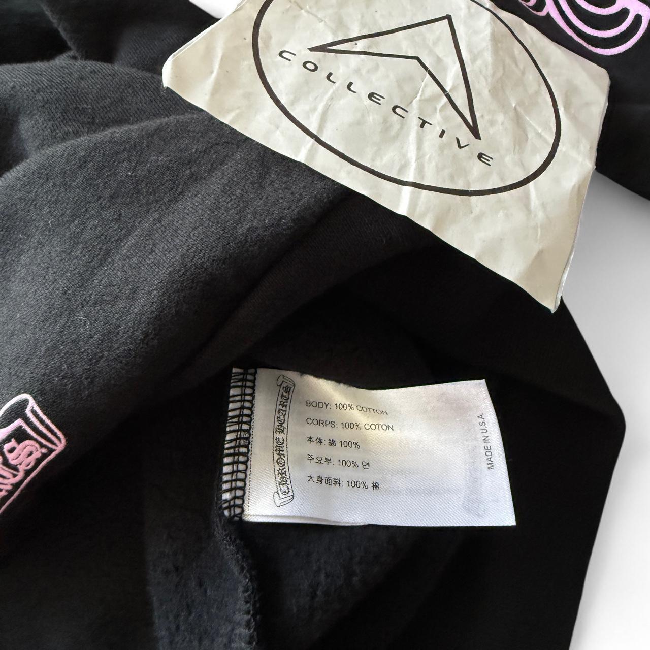 Chrome Hearts F&F Floral Hoodie Black Pink Glitter