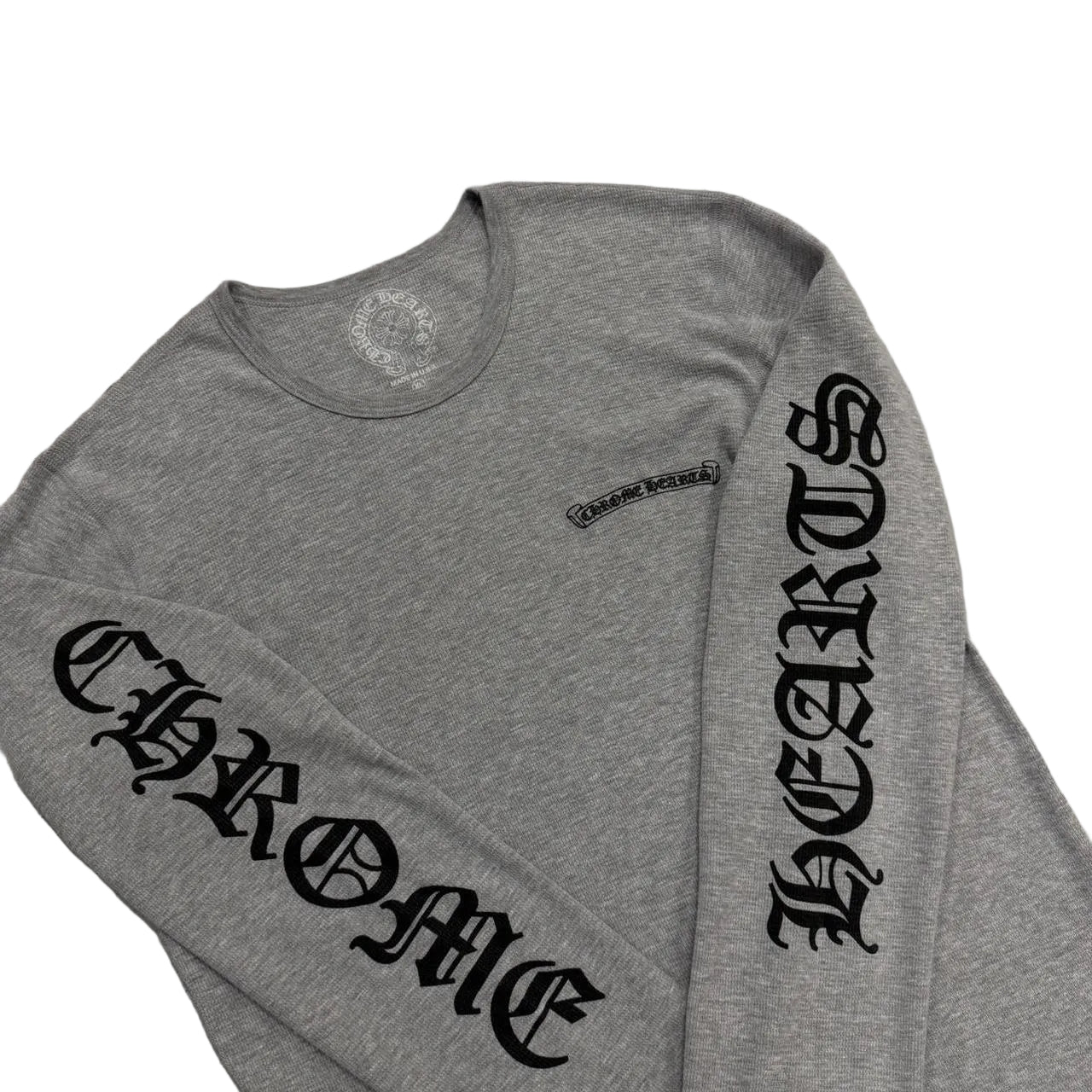 Chrome Hearts Scroll Logo Thermal Waffle Longsleeve