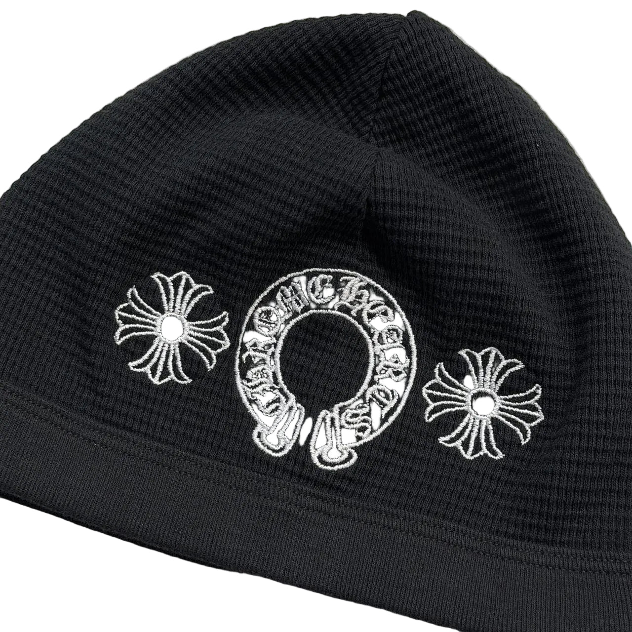 Chrome Hearts Horseshoe Logo Thermal Skully Skull Cap Beanie