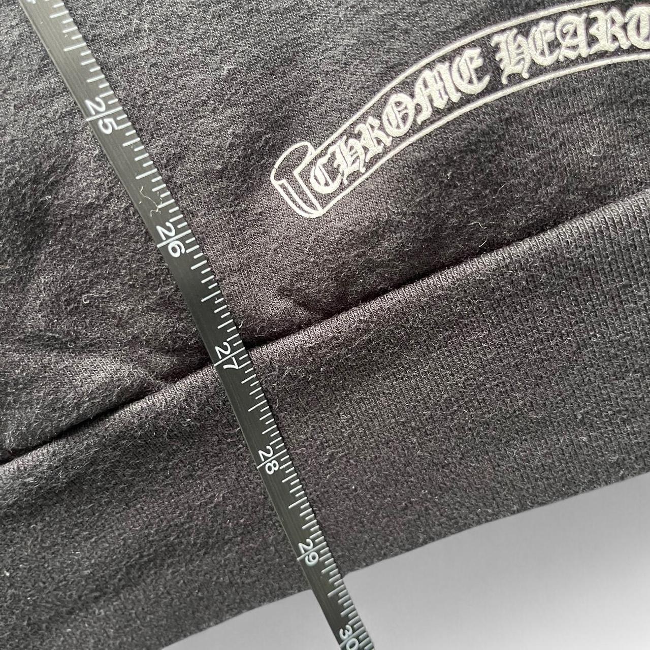 Chrome Hears Tbar Logo Floral Zip Up Hoodie Black