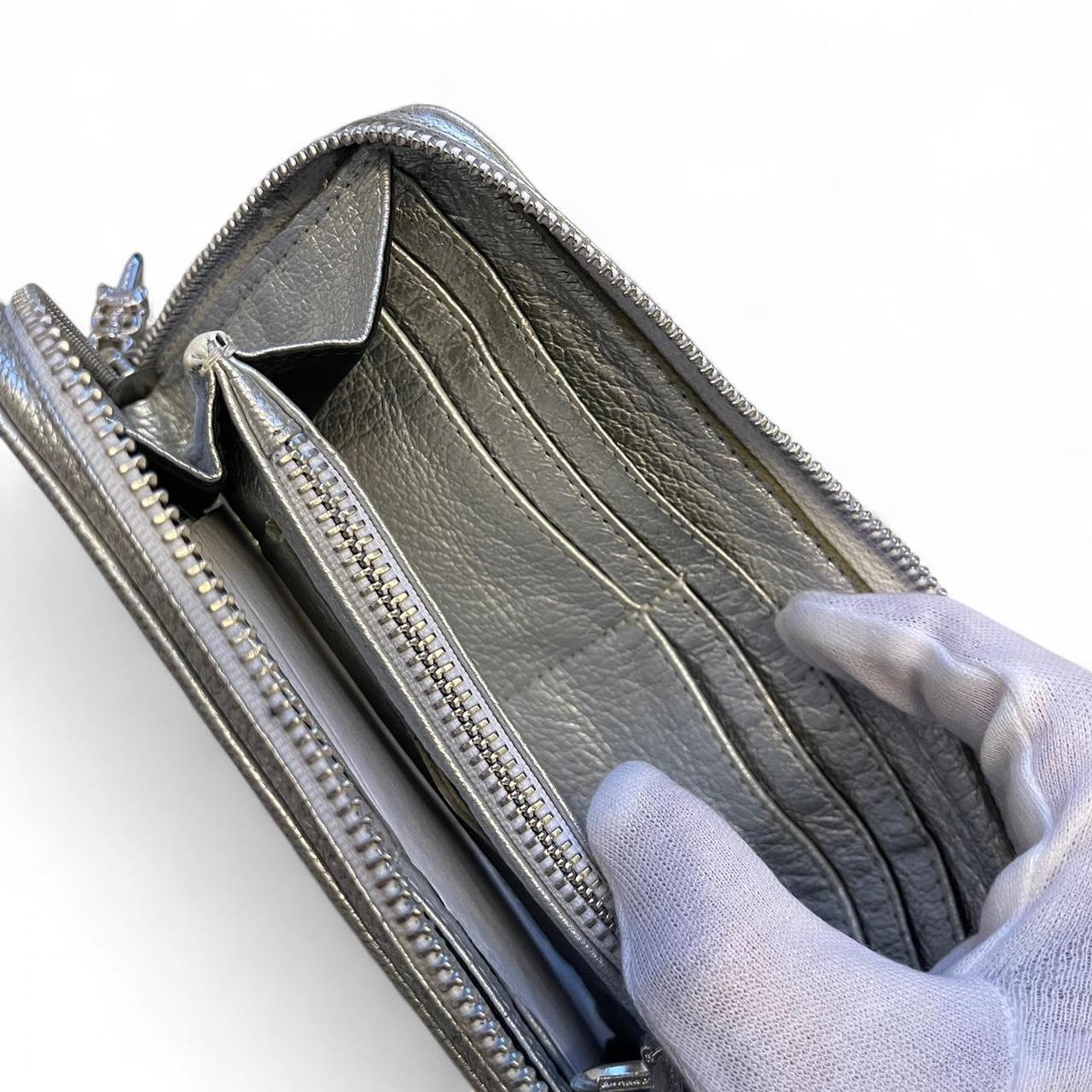 Chrome Hearts Gold Cross Metallic Wallet