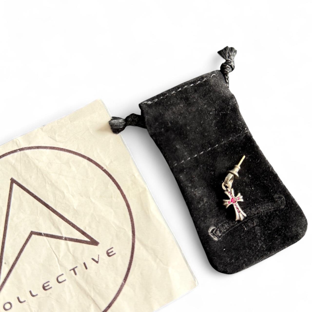 Chrome Hearts Pave Factory Ruby Set Babyfat Earring Drop