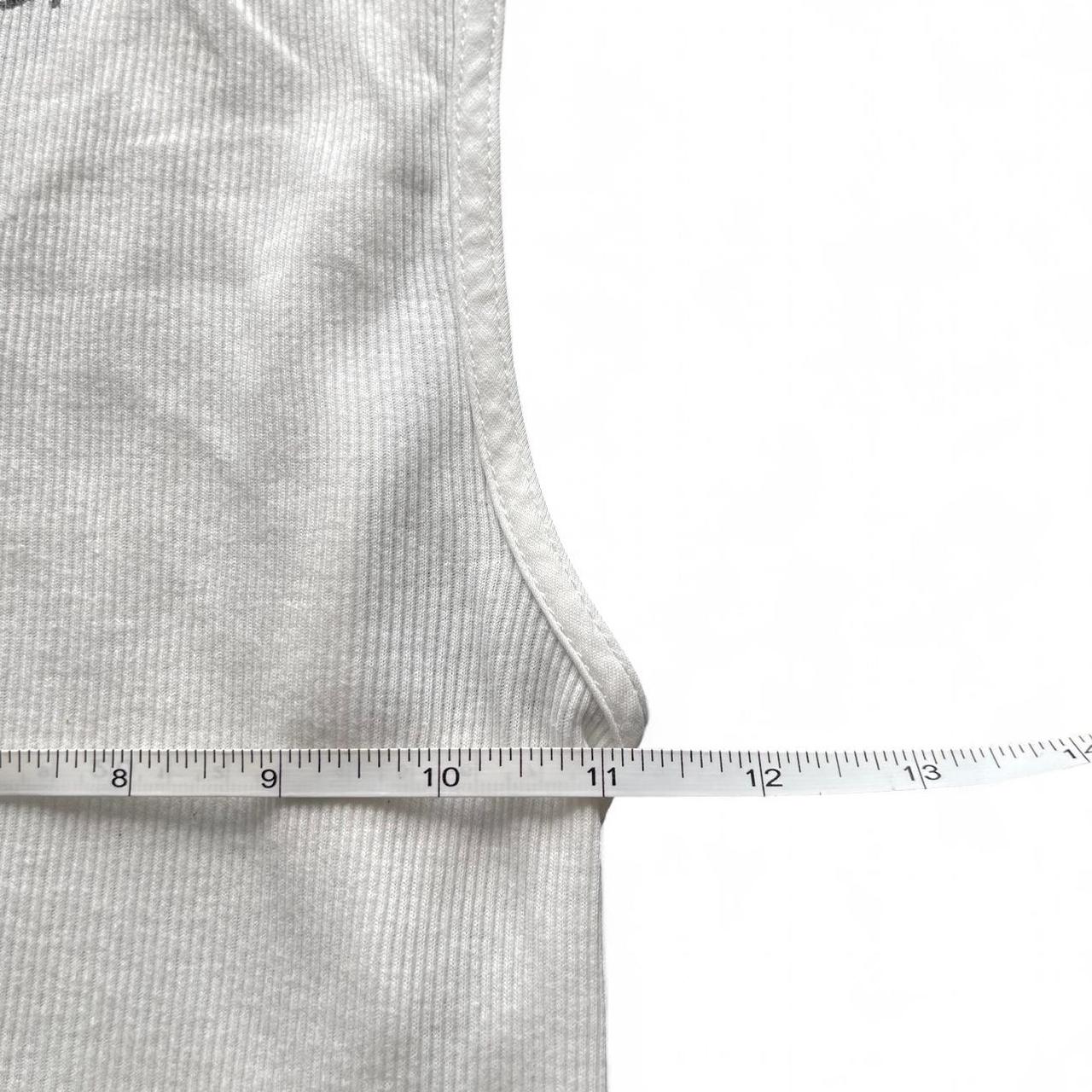 Chrome Hearts Vintage Dagger Ribbed Horseshoe White Tank Top
