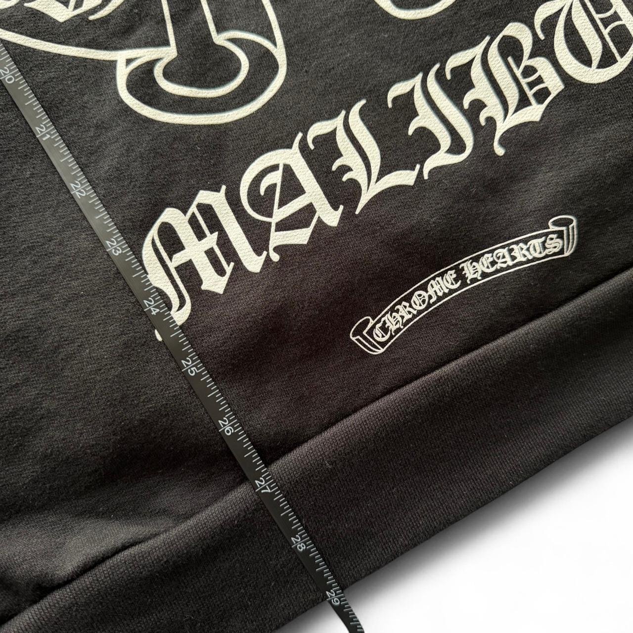 Chrome Hearts Malibu Exclusive Horseshoe Zip-Up Hoodie Black