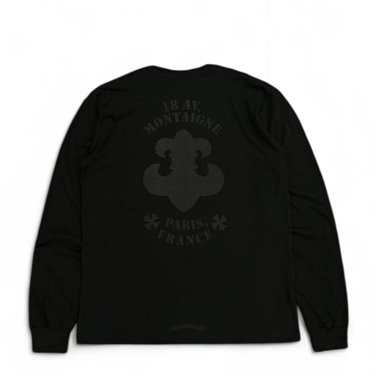Chrome Hearts Paris Exclusive Fleur Logo Long Sleeve T-Shirt Black