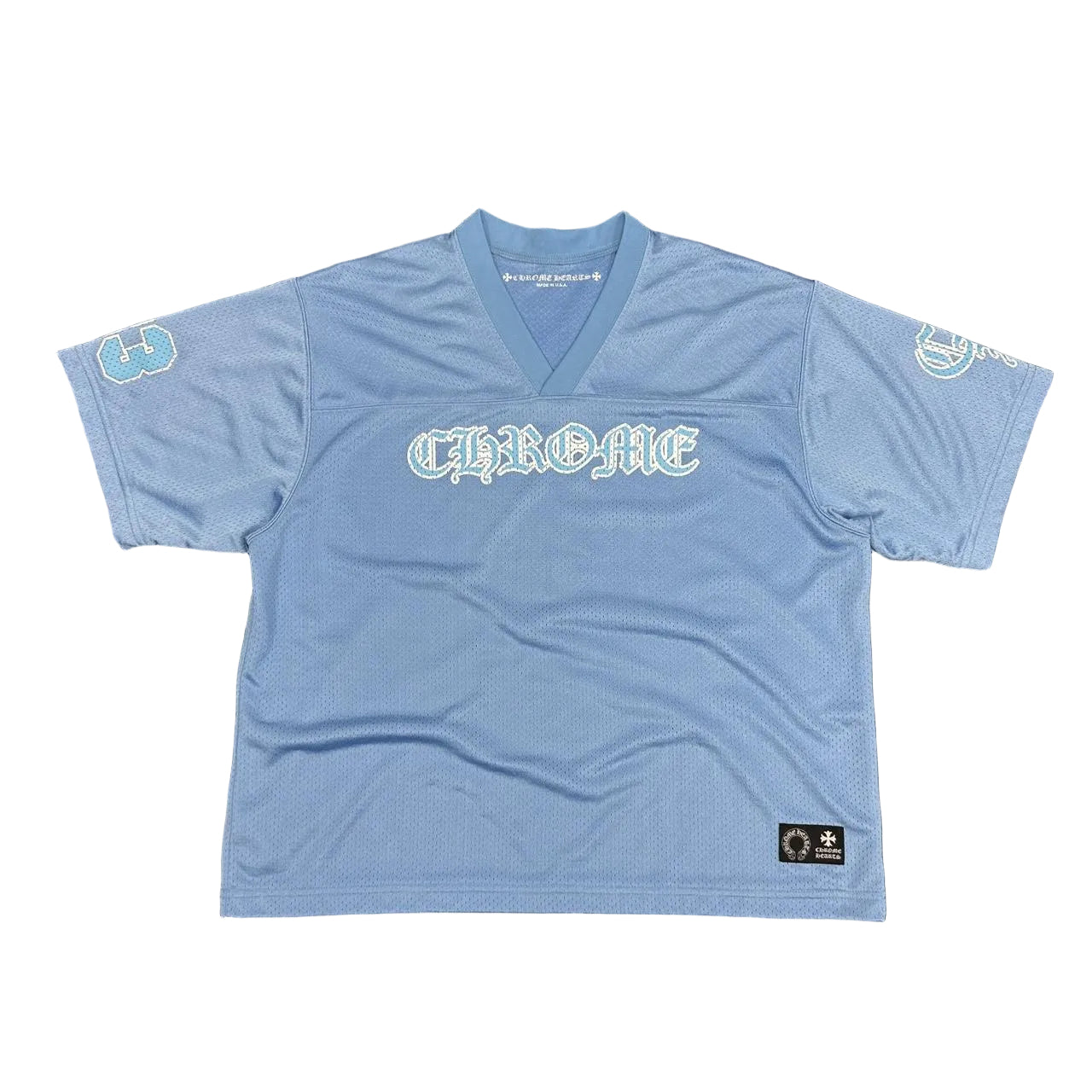 Chrome Hearts Mesh Jersey Short Sleeve Blue