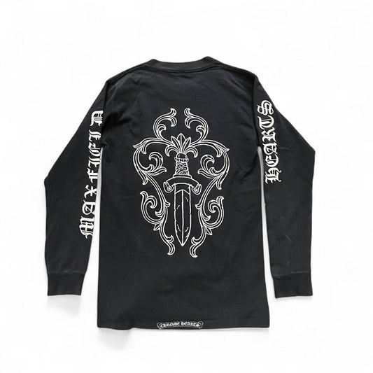 Chrome Hearts Maxfield Exclusive Dagger Logo Long Sleeve T