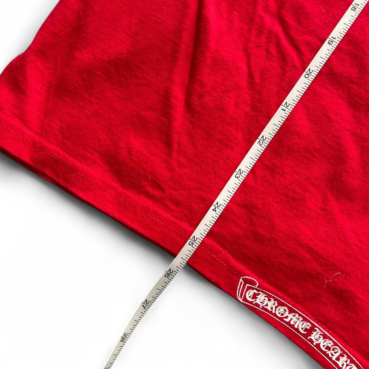 Chrome Hearts Vertical Script 90s Chrome Red Tank