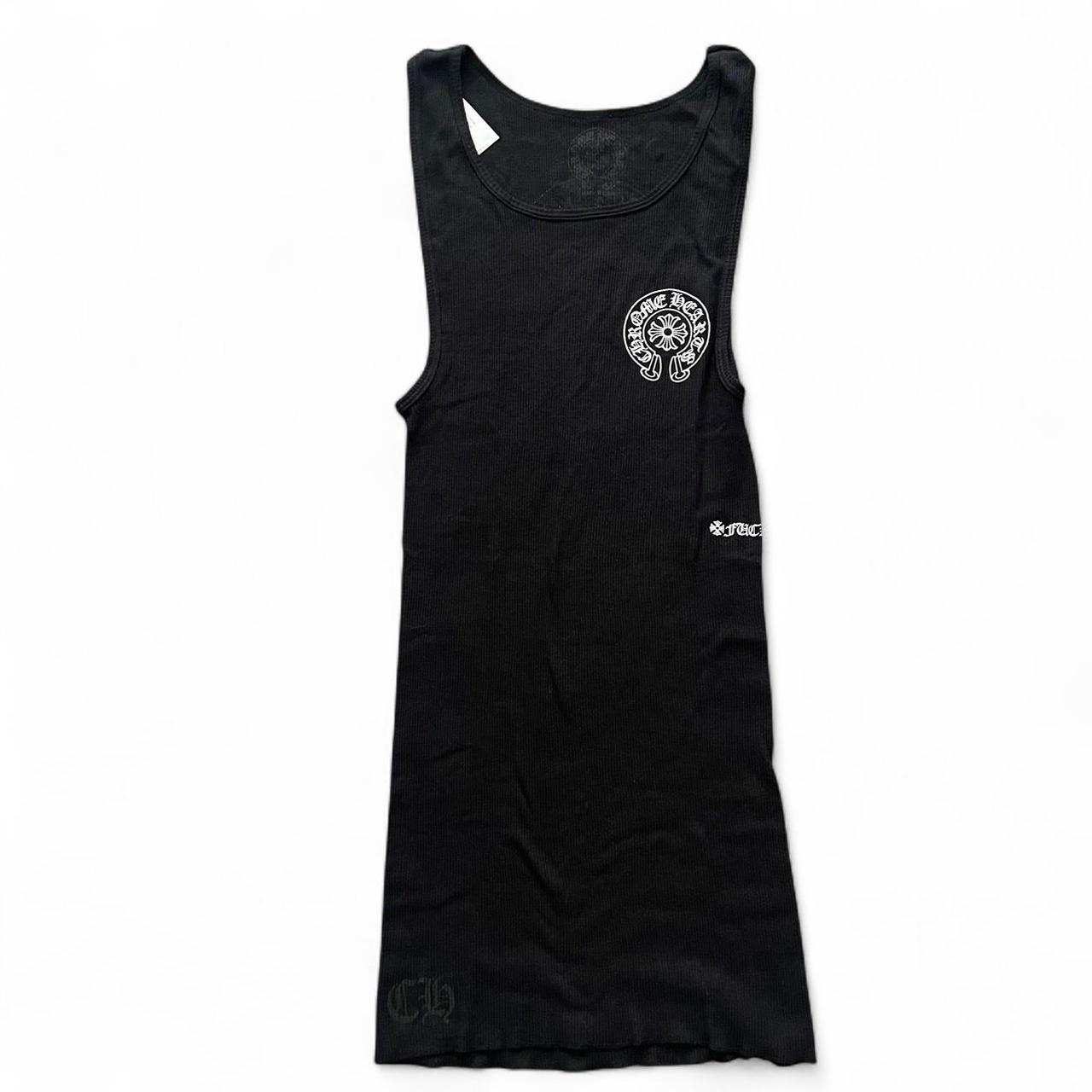 Chrome Hearts Black Horseshoe Womens Tank Top Vest