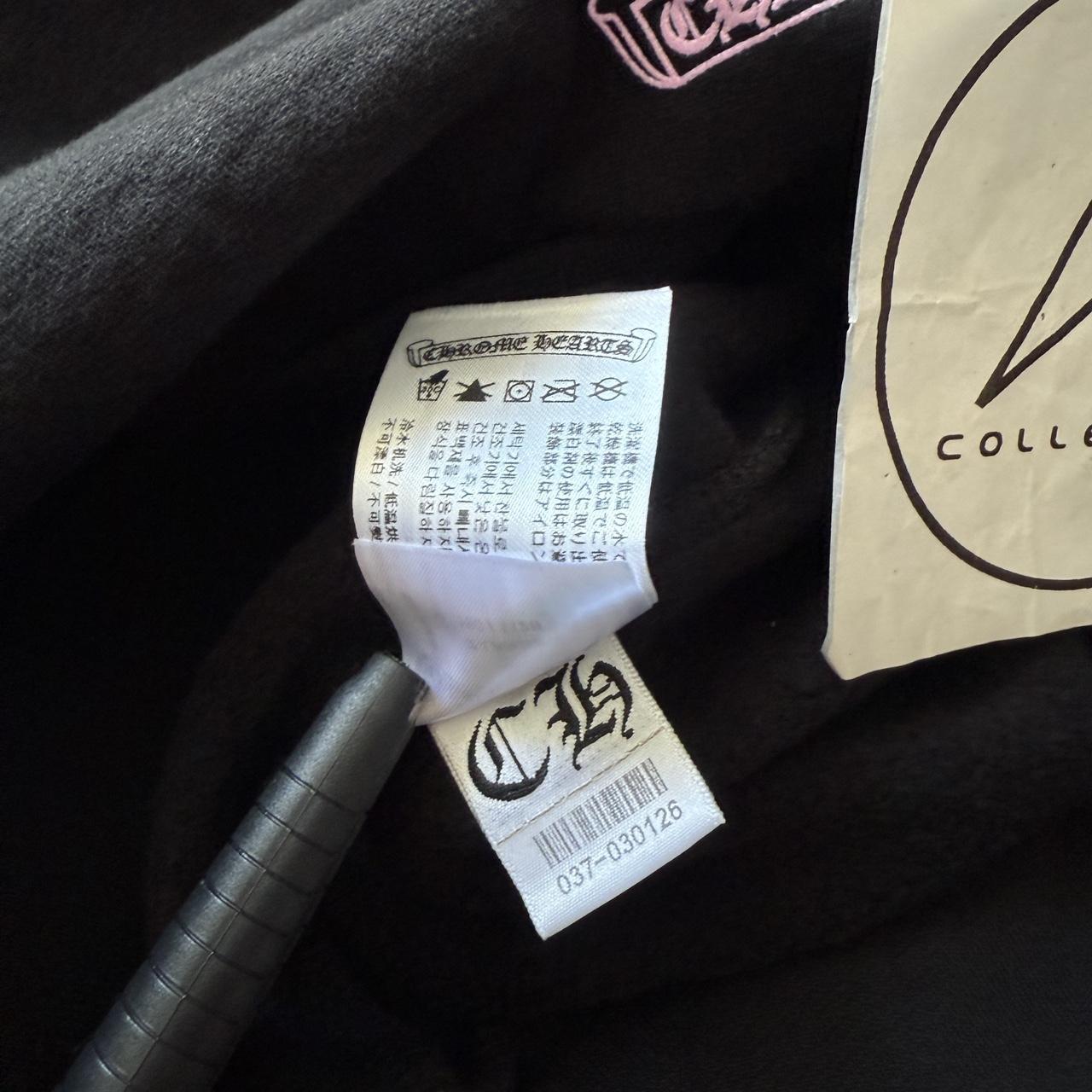 Chrome Hearts F&F Floral Hoodie Black Pink Glitter