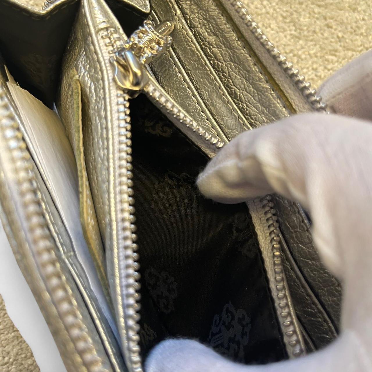 Chrome Hearts Gold Cross Metallic Wallet