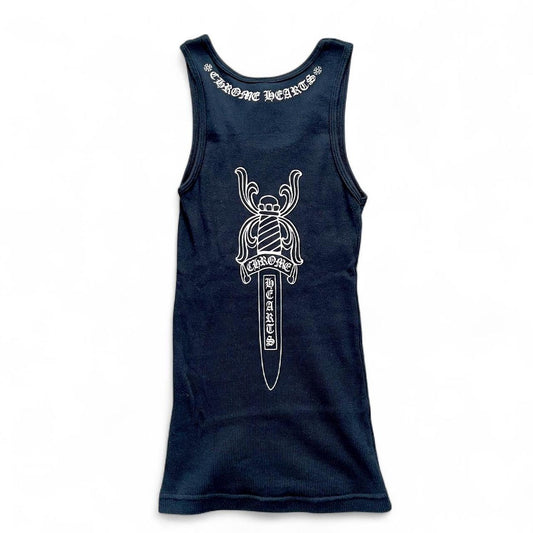 Chrome Hearts Rare Cross Logo Dagger Vintage Tank Top