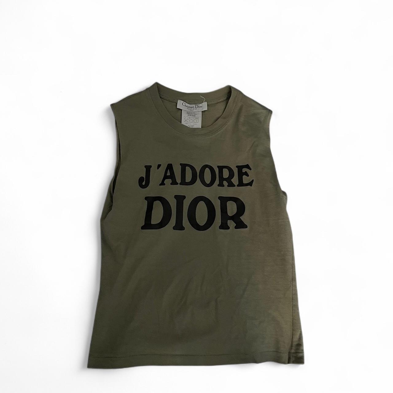 Dior Green J'ADORE Tank Top