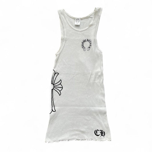 Chrome Hearts Classic Ribbed Horseshoe Vintage Tank Top