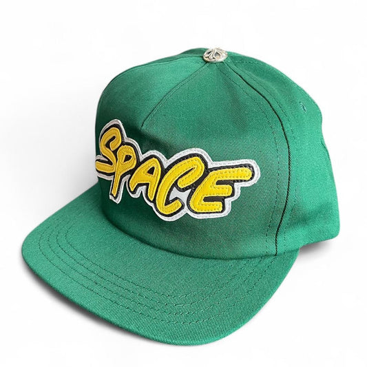 Chrome Hearts Matty Boy Leather Space Patch Green Trucket Hat