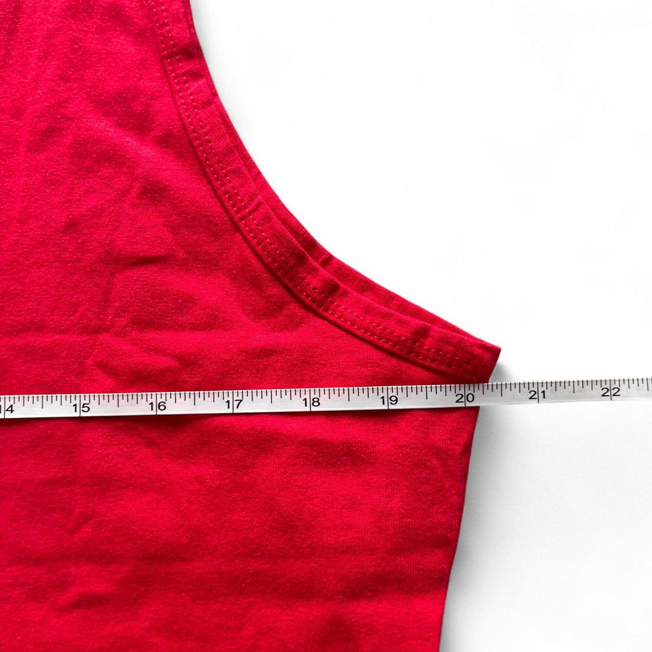 Chrome Hearts Vertical Script 90s Chrome Red Tank