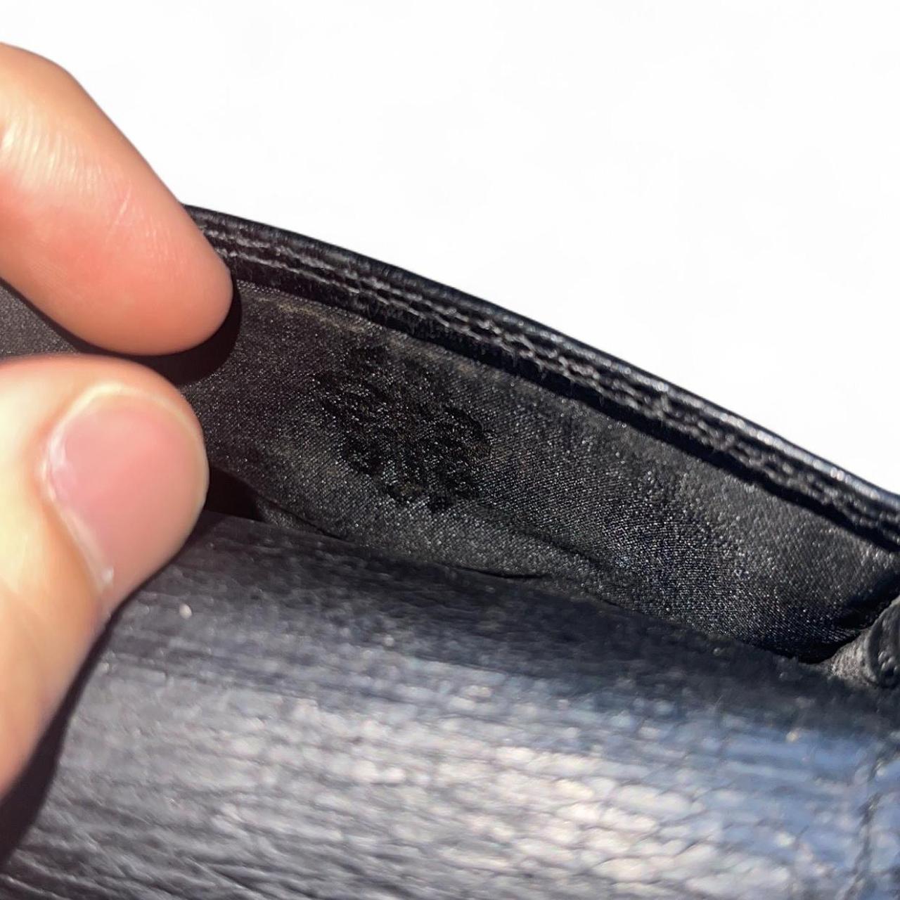 Chrome Hearts Black Leather Bifold Wallet Cardholder