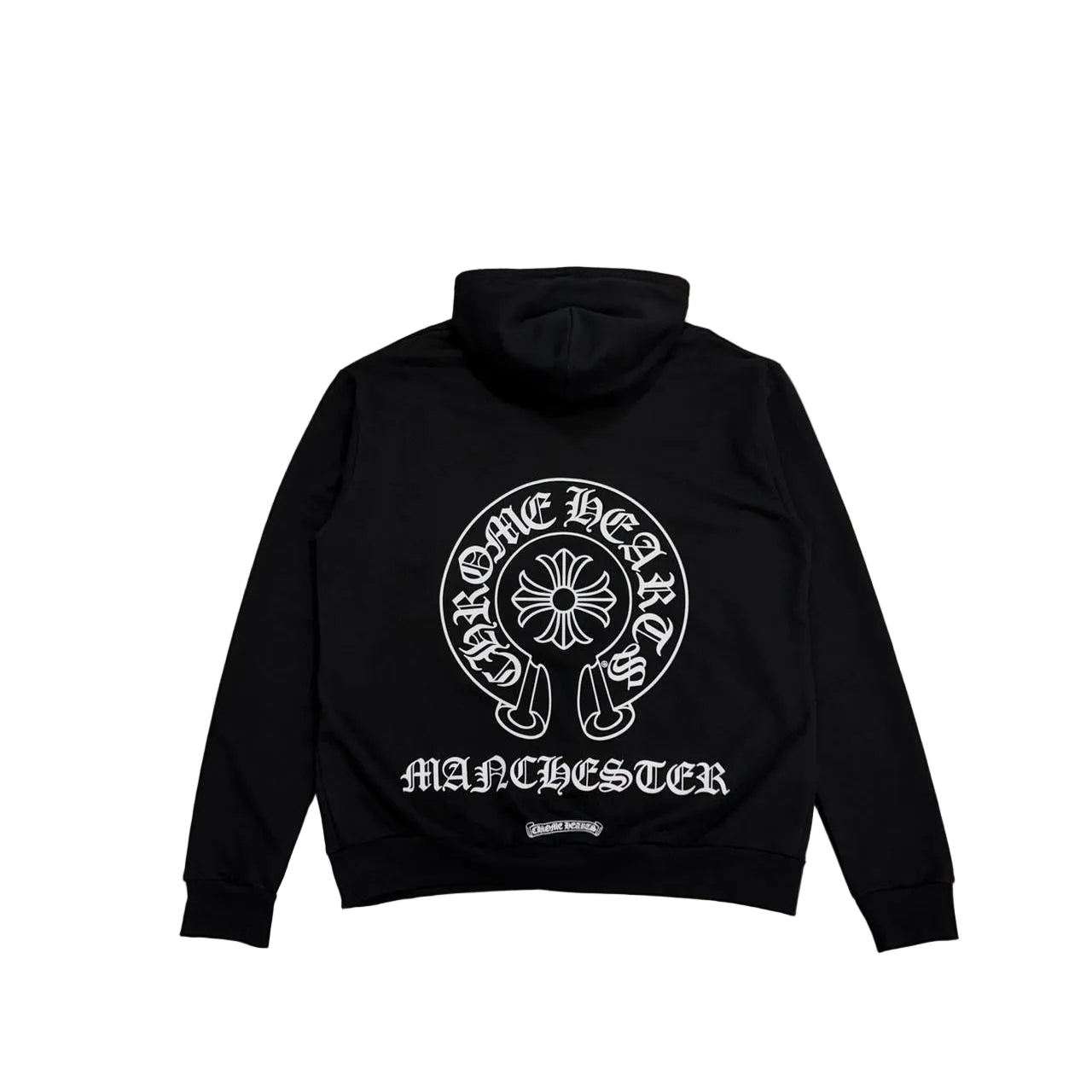 Chrome Hearts Manchester Exclusive Horseshoe Logo Zip Up Hoodie Black