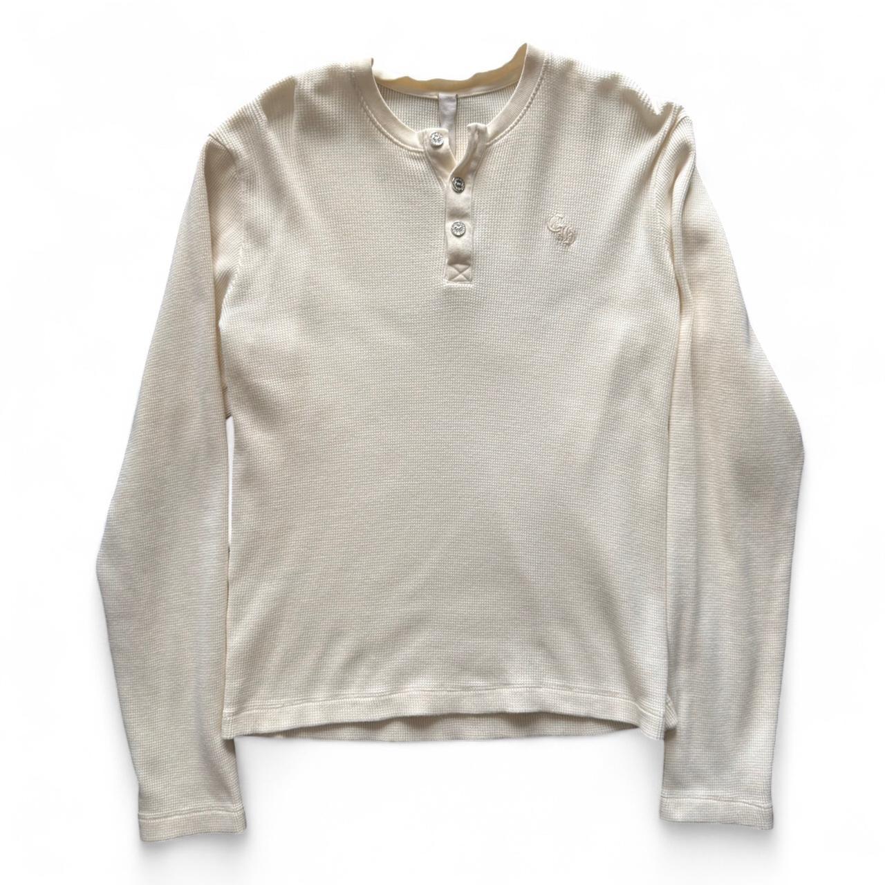 Chrome Hearts Embroidered Wool Waffle Long Sleeve Thermal