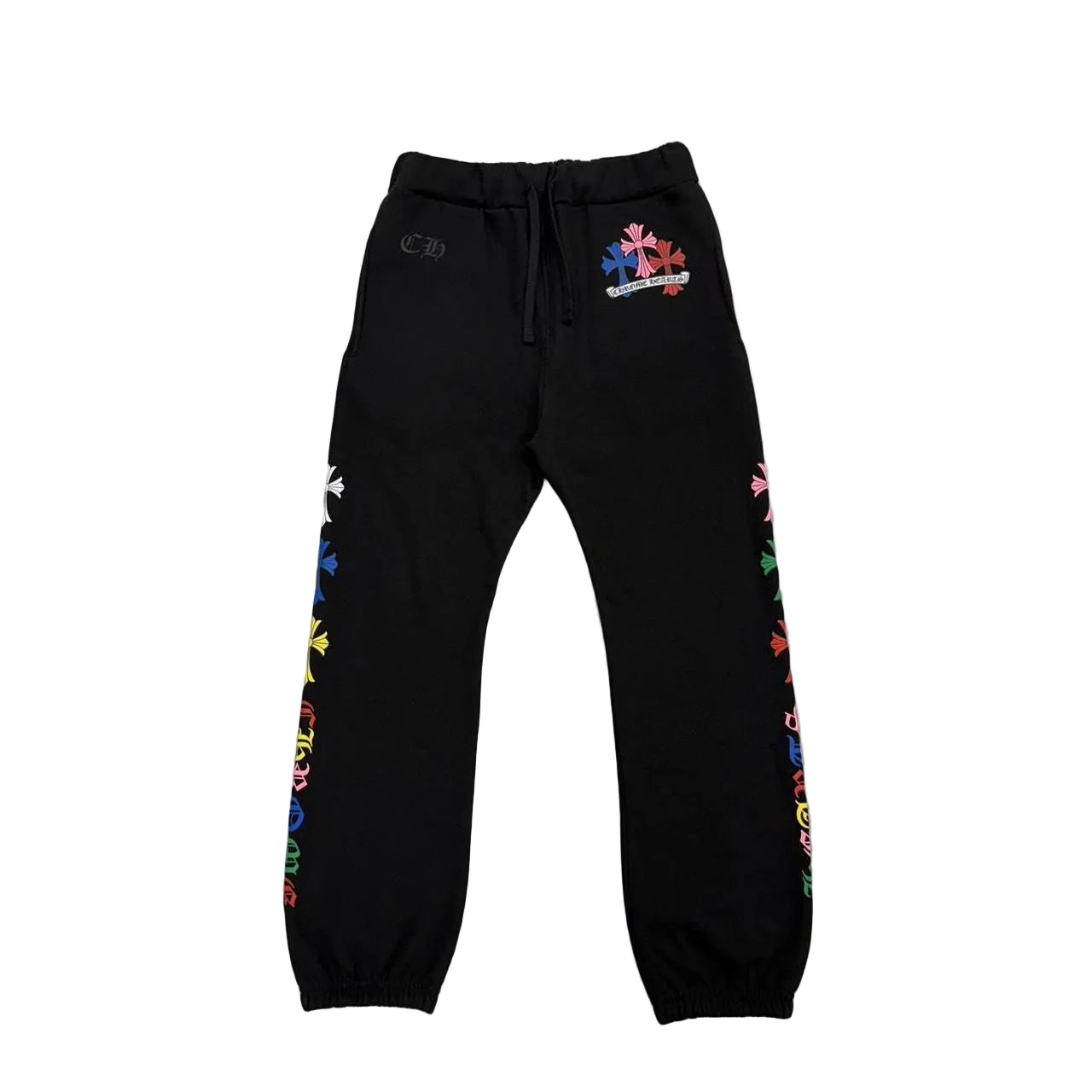 Chrome Hearts Multicolour Cemetery Scroll Logo Joggers