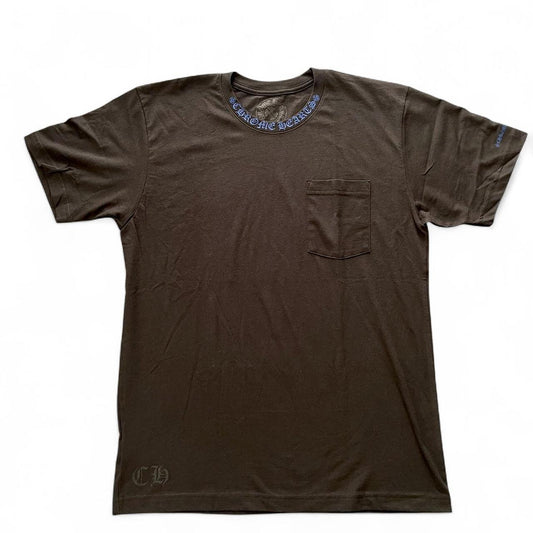 Chrome Hearts 1988 Neck Logo Black Blue T Shirt