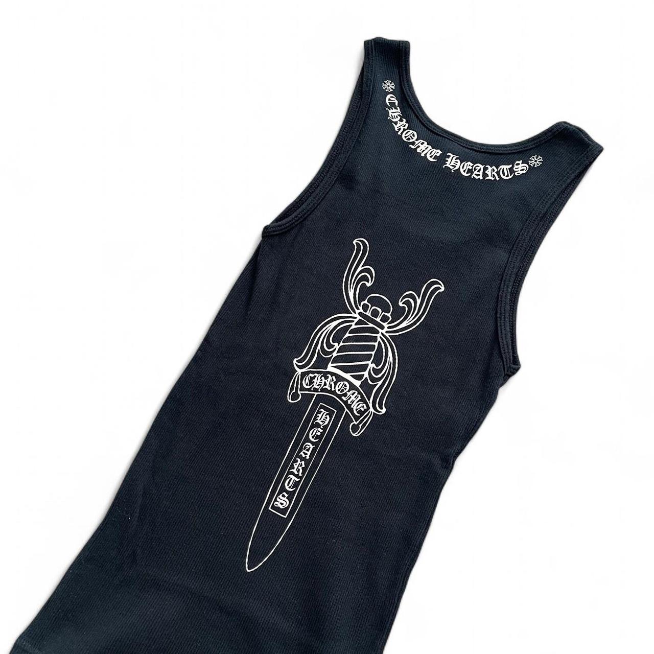 Chrome Hearts Rare Cross Logo Dagger Vintage Tank Top