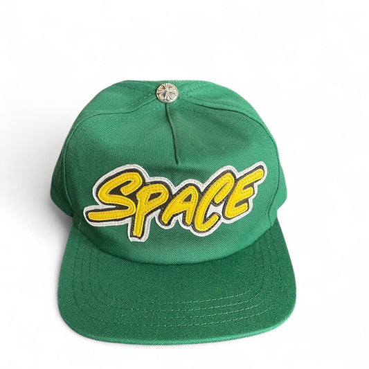 Chrome Hearts Matty Boy Leather Space Patch Green Trucket Hat