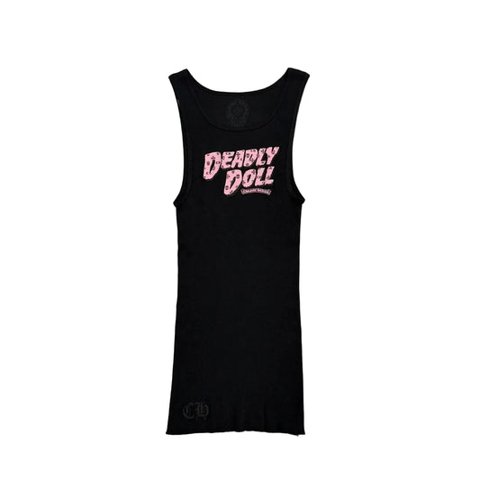 Chrome Hearts Deadly Doll Jessie Jo Stark Cemetery Logo Vest Dress