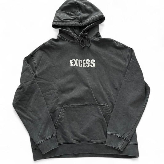 Ksubi “Excess All Areas” Charcoal washed hoodie